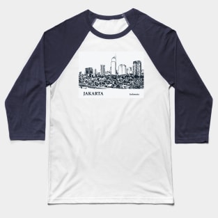 Jakarta - Indonesia Baseball T-Shirt